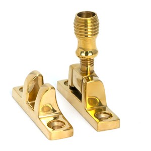 FROM THE ANVILĀ® Polished Brass Beehive Brighton Fastener - Narrow (Square)