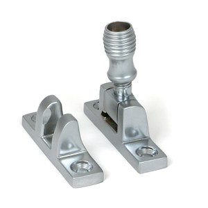 FROM THE ANVILĀ® Satin Chrome Beehive Brighton Fastener - Narrow (Square)