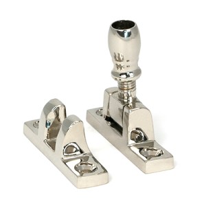 FROM THE ANVILĀ® Polished Nickel Mushroom Brighton Fastener - Narrow (Square)