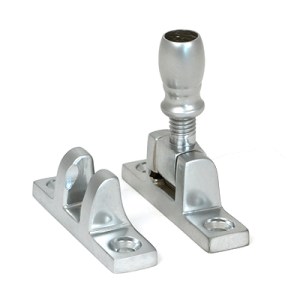 FROM THE ANVILĀ® Satin Chrome Mushroom Brighton Fastener - Narrow (Square)