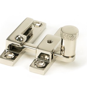 FROM THE ANVILĀ® Polished Nickel Brompton Quadrant Fastener - Narrow