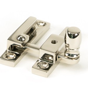 FROM THE ANVILĀ® Polished Nickel Mushroom Quadrant Fastener - Narrow