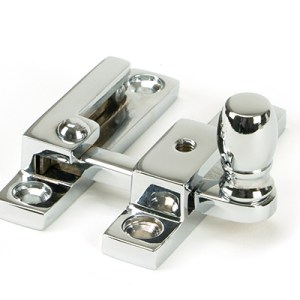 FROM THE ANVILĀ® Polished Chrome Mushroom Quadrant Fastener - Narrow