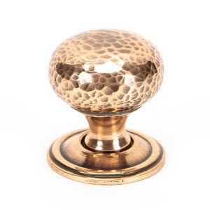 FROM THE ANVILĀ® Polished Bronze Hammered Mushroom Cabinet Knob 32mm