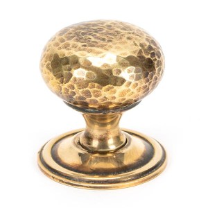 FROM THE ANVILĀ® Aged Brass Hammered Mushroom Cabinet Knob 38mm