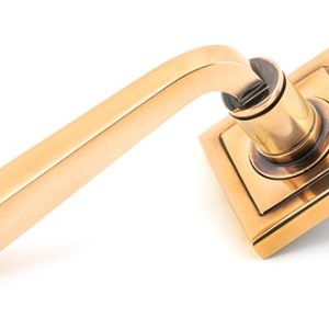 FROM THE ANVILĀ® Polished Bronze Avon Round Lever on Rose Set (Square)