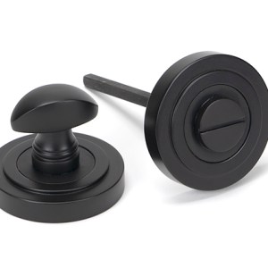 FROM THE ANVILĀ® Aged Bronze Round Thumbturn Set (Art Deco)