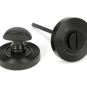 FROM THE ANVILĀ® Aged Bronze Round Thumbturn Set (Beehive)