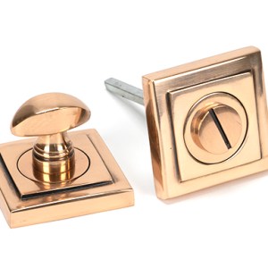 FROM THE ANVILĀ® Polished Bronze Round Thumbturn Set (Square)