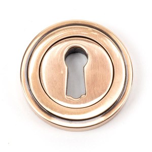 FROM THE ANVILĀ® Polished Bronze Round Escutcheon (Art Deco)