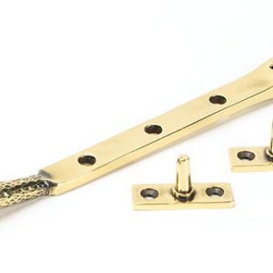 FROM THE ANVILĀ® Aged Brass 8" Hammered Newbury Stay