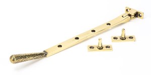 FROM THE ANVILĀ® Aged Brass 10" Hammered Newbury Stay