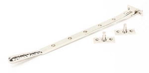 FROM THE ANVILĀ® Polished Nickel 12" Hammered Newbury Stay