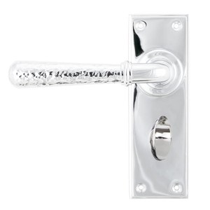 FROM THE ANVIL® Polished Chrome Hammered Newbury Lever Bathroom Set