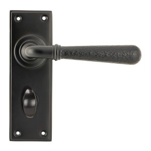 FROM THE ANVIL® Aged Bronze Hammered Newbury Lever Bathroom Set