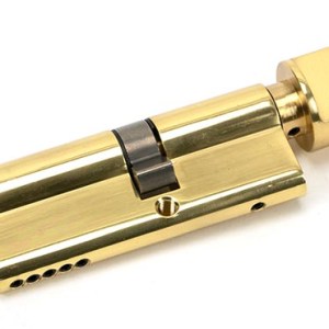 FROM THE ANVILĀ® Lacquered Brass 35T/45 5pin Euro Cylinder/Thumbturn