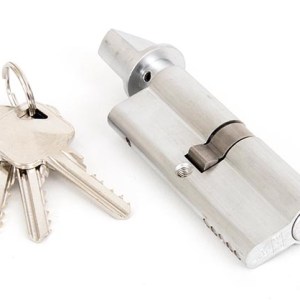 FROM THE ANVIL® Satin Chrome 40/40 5pin Euro Cylinder/Thumbturn KA