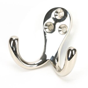 FROM THE ANVIL® Polished Nickel Celtic Double Robe Hook