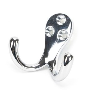 FROM THE ANVIL® Polished Chrome Celtic Double Robe Hook