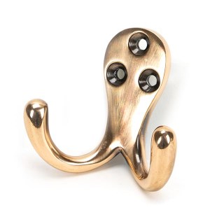 FROM THE ANVIL® Polished Bronze Celtic Double Robe Hook