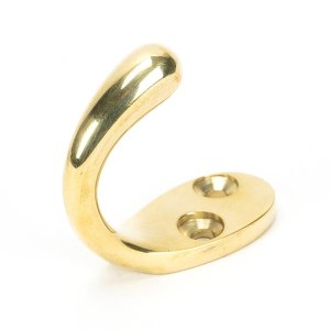 FROM THE ANVIL® Polished Brass Celtic Single Robe Hook