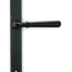 FROM THE ANVILĀ® Matt Black Newbury Slimline Lever Espag. Latch Set