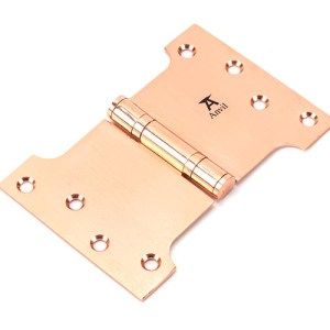 FROM THE ANVILĀ® Polished Bronze 4" x 4" x 6" Parliament Hinge (pair) ss