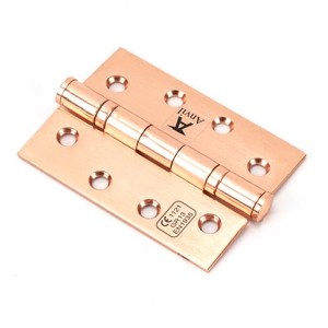 FROM THE ANVILĀ® Polished Bronze 4" Ball Bearing Butt Hinge (pair) ss