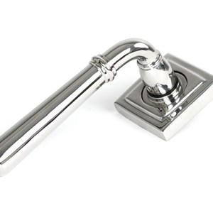 FROM THE ANVILĀ® Polished Marine SS (316) Newbury Lever on Rose Set (Square) - Unsprung