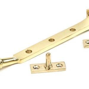 FROM THE ANVILĀ® Polished Brass 8" Reeded Stay