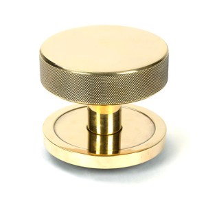 FROM THE ANVIL® Aged Brass Brompton Centre Door Knob (Plain)