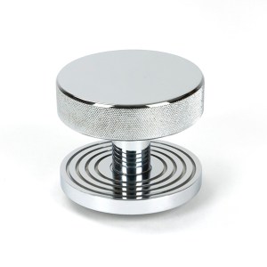 FROM THE ANVIL® Polished Chrome Brompton Centre Door Knob (Beehive)