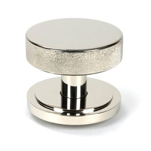FROM THE ANVIL® Polished Nickel Brompton Centre Door Knob (Art Deco)