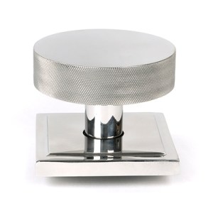 FROM THE ANVIL® Polished Marine SS (316) Brompton Centre Door Knob (Square)
