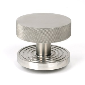 FROM THE ANVIL® Satin Marine SS (316) Brompton Centre Door Knob (Beehive)