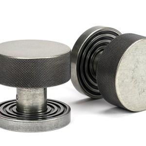 FROM THE ANVILĀ® Pewter Brompton Mortice/Rim Knob Set (Beehive)