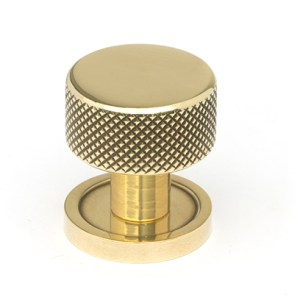 FROM THE ANVILĀ® Aged Brass Brompton Cabinet Knob - 25mm (Plain)