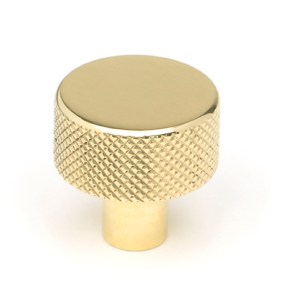 FROM THE ANVILĀ® Polished Brass Brompton Cabinet Knob - 25mm (No rose)