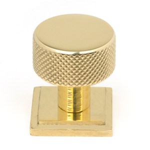 FROM THE ANVILĀ® Polished Brass Brompton Cabinet Knob - 25mm (Square)