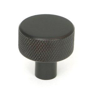 FROM THE ANVILĀ® Aged Bronze Brompton Cabinet Knob - 25mm (No rose)