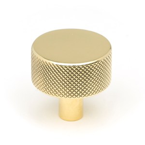 FROM THE ANVILĀ® Polished Brass Brompton Cabinet Knob - 32mm (No rose)