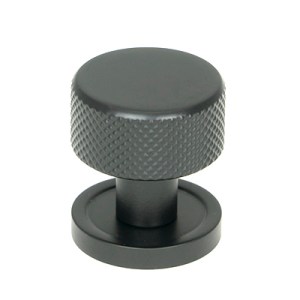 FROM THE ANVILĀ® Matt Black Brompton Cabinet Knob - 25mm (Plain)