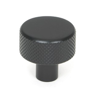 FROM THE ANVILĀ® Matt Black Brompton Cabinet Knob - 25mm (No rose)