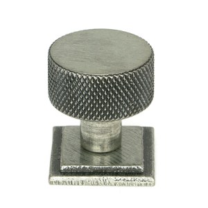 FROM THE ANVILĀ® Pewter Brompton Cabinet Knob - 25mm (Square)