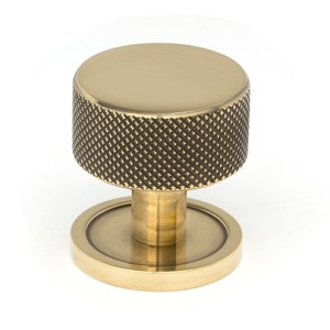FROM THE ANVILĀ® Aged Brass Brompton Cabinet Knob - 32mm (Plain)