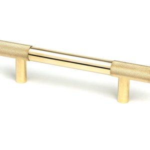 FROM THE ANVILĀ® Polished Brass Half Brompton Pull Handle - Small