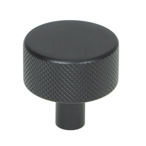 FROM THE ANVILĀ® Matt Black Brompton Cabinet Knob - 32mm (No rose)
