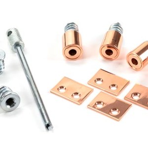 FROM THE ANVIL® Polished Bronze Secure Stops (Pack of 4)