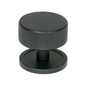 FROM THE ANVILĀ® Matt Black Brompton Cabinet Knob - 38mm (Plain)