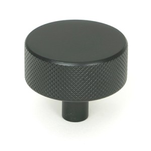 FROM THE ANVILĀ® Matt Black Brompton Cabinet Knob - 38mm (No rose)